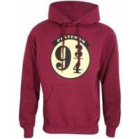 Harry Potter Men's Platform 9 3 4 Hoodie in Red | Size: Large