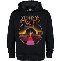 Amplified Men's Eye Of The Moon Queens Of The Stone Age Hoodie in Black | Size: Medium