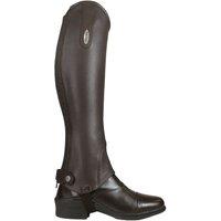 Brogini Men's Vicenza Grain Leather Gaiters in Brown | Size: Large