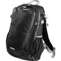 Quadra Men's Apex 20 Litre Daypack Backpack Bag (20L, Up To 15.6inch Laptop) in Black