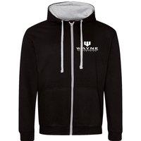 Batman Men's Wayne Industries Full Zip Hoodie in Black | Size: XL