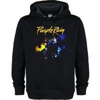 Amplified Men's Purple Rain Motorcycle Prince Hoodie in Black | Size: Large
