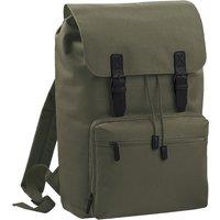 Bagbase Men's Heritage Laptop Backpack Bag (Up To 17inch Laptop) Pack of 2 in Olive