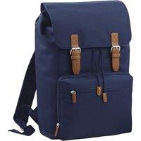 Bagbase Men's Heritage Laptop Backpack Bag (Up To 17inch Laptop) Pack of 2 in Navy