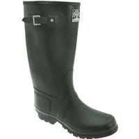 Woodland Men's Quality Strap Wide Fit Wellington Boots in Green | Size: 9