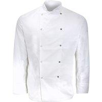 Dennys Men's Long Sleeve Chefs Jacket Chefswear Pack of 2 in White | Size: Medium