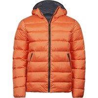 TEE JAYS Men's Lite Hooded Padded Jacket in Orange | Size: XS
