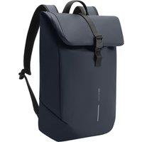 XD Design Men's Urban Flap Top Water Resistant Anti-Theft Backpack in Navy
