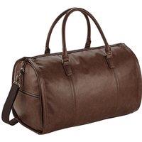 Quadra Men's Nuhide Duffle Bag in Tan