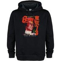 Amplified Men's Live In Tokyo David Bowie Hoodie in Black | Size: XL