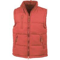 Result Men's Padded Body Warmer in Red | Size: Medium
