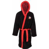 Marvel Comics Men's Classic Logo Dressing Gown in Black | Size: Large/XL