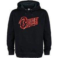 Amplified Men's Neon Sign David Bowie Hoodie in Black | Size: XS