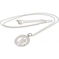 Chelsea FC Men's Silver Painted Necklace & Pendant