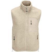 SOL'S Men's Fury Sherpa Body Warmer in Light Beige | Size: Large