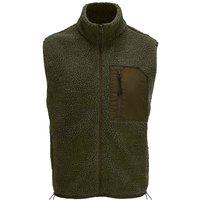 SOL'S Men's Fury Sherpa Body Warmer in Dark Green | Size: 3XL
