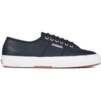 Superga Men's 2750 Efglu Leather Trainers in Baby Blue | Size: 3.5