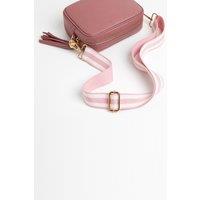 Betsy & Floss Women's 'Verona' Crossbody Tassel Bag with Candy Strap in Dusty Pink