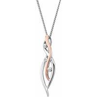 Clogau Women's Nature's Wonder Sterling Silver Waterfall Pendant with Topaz in Metallics