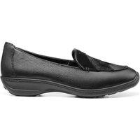 Hotter Women's Wide Fit 'Faith II' Loafers in Black | Size: 4.5
