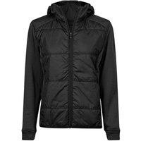 TEE JAYS Women's Stretch Hooded Jacket in Black | Size: 2XL