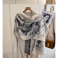 Lemon Daisy Accessories Women's Naomi Wrap Scarf Shawl in Grey