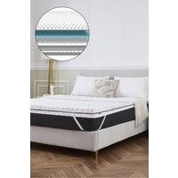 Ezysleep All Seasons Memory Foam Mattress Topper in White | Size: Super King