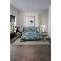 The Lyndon Company Floral Nightshade 200TC 100% Cotton Luxury Duvet Cover Set | Deyongs 1846 in Green | Size: Double