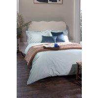 CHRISTY 400TC Luxury Cotton Sateen Plain Dye Duvet Cover Sets in Light Grey | Size: King