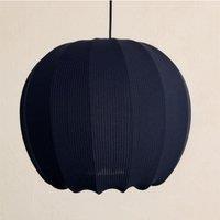 CGC Lighting Lila Navy Rounded Ribbed Stretch Cotton Fabric Lampshade