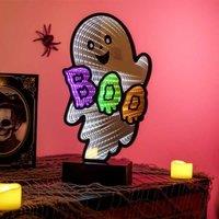 Garden Greatness Boo Ghost LED Infinity Mirror Halloween Decor in White | Size: 1 Pack