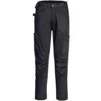 Portwest Men's Stretch Work Trousers in Black | Size: 30R