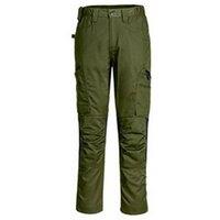 Portwest Men's Stretch Work Trousers in Dark Olive | Size: 38R