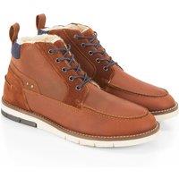 Silver Street London Men's Algate Leather Lace Up Winter Boots in Tan | Size: 9