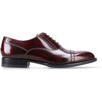 Base London Men's Franklin Toe Cap Oxford Shoe in Wine | Size: 10