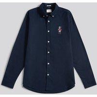 U.S. POLO ASSN. Men's Chuck Oxford Shirt in Dark Navy | Size: Medium