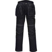 Portwest Men's Holster Pocket Work Trousers in Black | Size: 36R