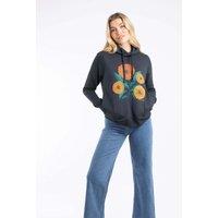 Weird Fish Women's Topaz Branded Pop Over Hoodie in Navy | Size: 18