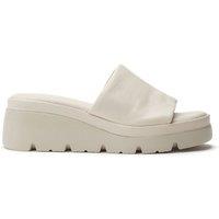 Moda In Pelle Women's 'Namya' Leather Flatforms in Cream | Size: 8