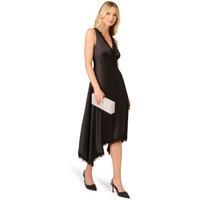 Satin Lace Midi Dress
