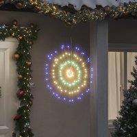 Berkfield Home Christmas Starburst Lights 140 LEDs 2 pcs Multicolour 17 cm