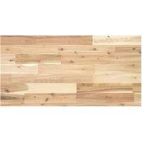 Berkfield Home Bathroom Vanity Top Untreated 100x40x4 cm Solid Wood Acacia in Brown | Size: 100 x 40 x 4 cm