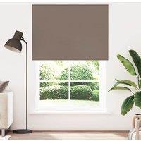 Berkfield Home Roller Blind Blackout Coffee 155x230 cm Fabric Width 151.6 cm Polyester in Brown