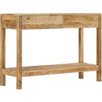 Console Table with 2 Drawers 110x35x75 cm Solid Wood Mango