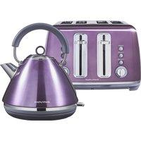 Morphy Richards Accents Metallic Kettle & Toaster Bundle in Purple