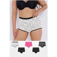 Yours Women's Short Briefs in Black | Size: 30-32
