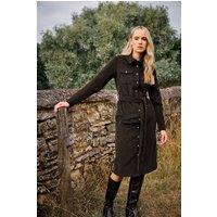 Long Tall Sally Women's Tall Cord Dress in Chocolate | Size: 22