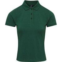 Premier Women's Coolchecker Plus Piqu Polo With CoolPlus in Bottle Green | Size: Large