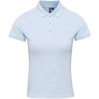 Premier Women's Coolchecker Plus Piqu Polo With CoolPlus in Light Blue | Size: Small