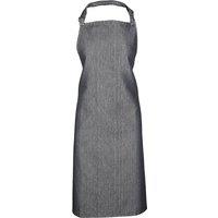 Premier Women's Colours Bip Apron With Pocket Workwear in Dark Grey